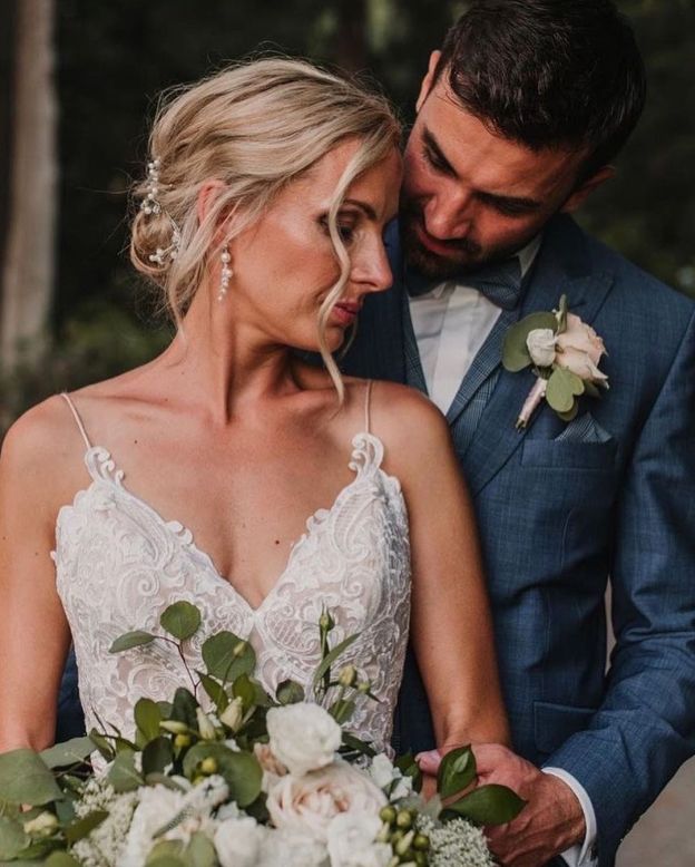 Robe de mariée sirène simple | Robes de mariée avec de la dentelle