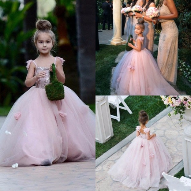 Forme Princesse Longueur ras du sol Tulle robe pour fille