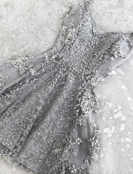 Forme Princesse Courte/Min Bretelle Col en Cœur Robe de Soiree 2021 avec Dentelle et Perles