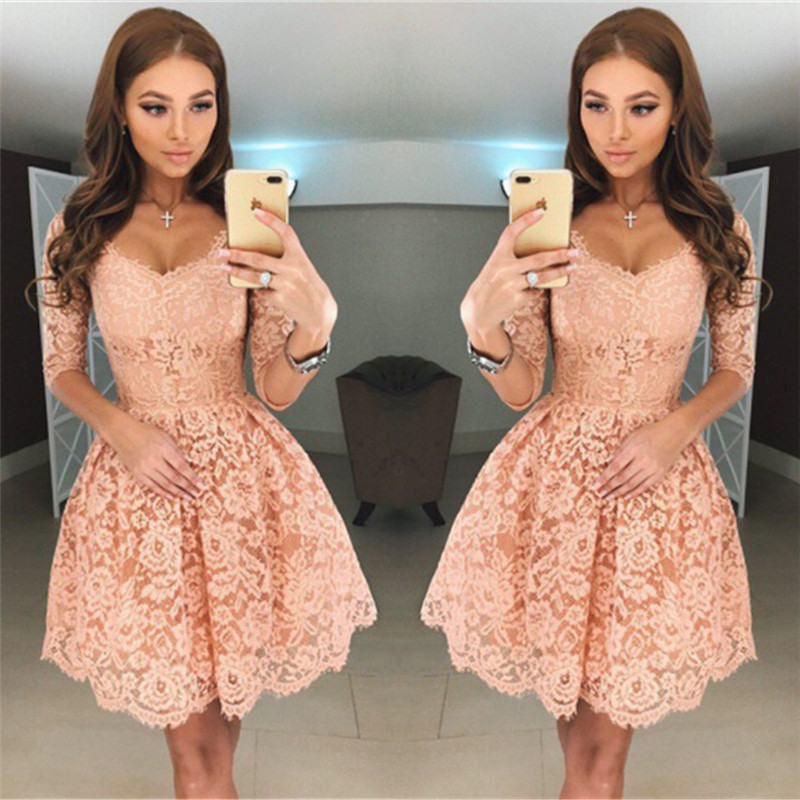 robe de soirée courte | robe dentelle pas cher
