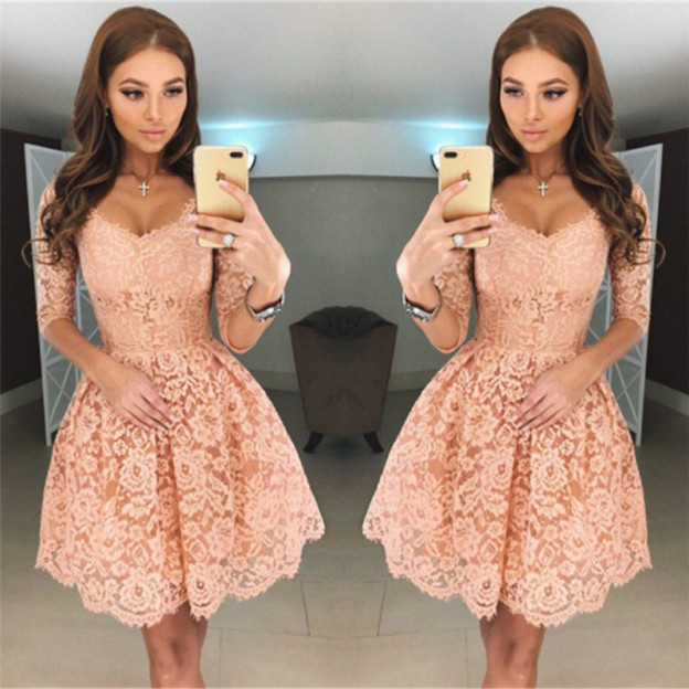 robe de soirée courte | robe dentelle pas cher