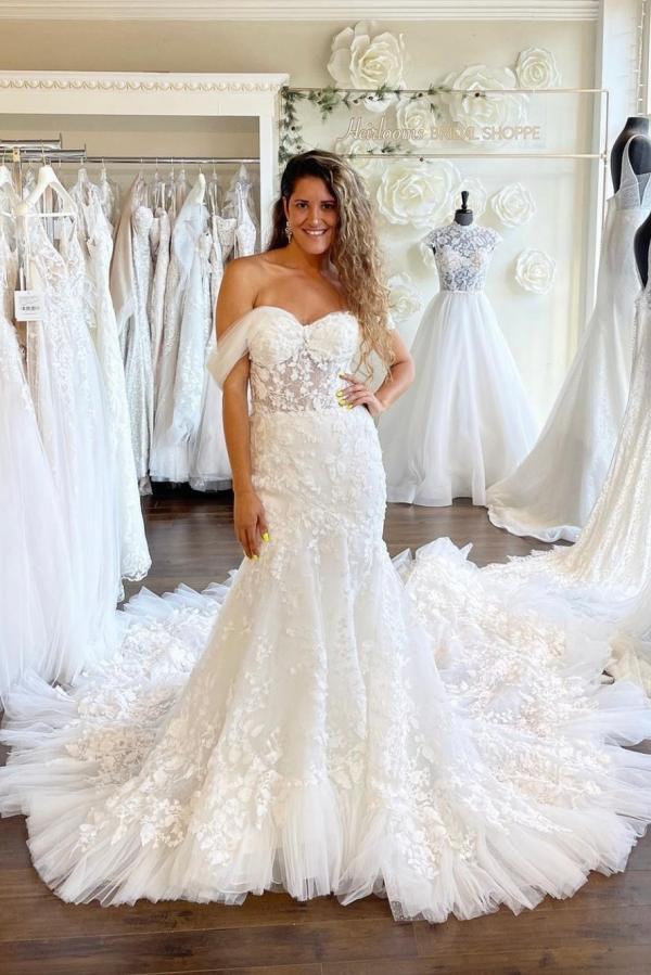 Robe de mariée de créateur sirène | Robes de mariée en dentelle