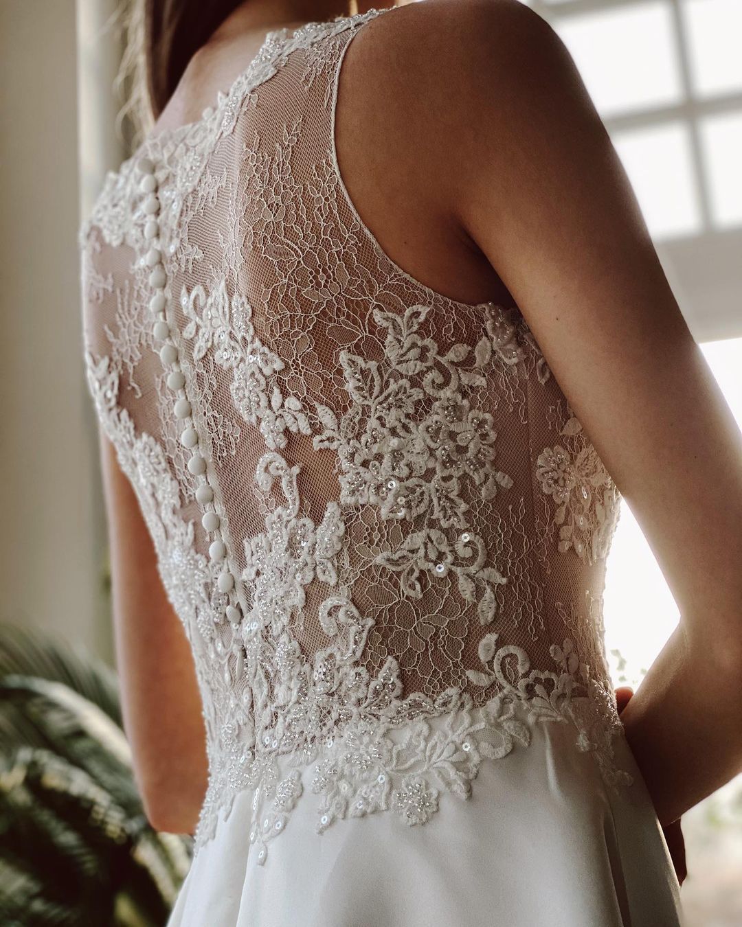 Robe de mariée simple en dentelle sirène | Robes de mariée pas chères