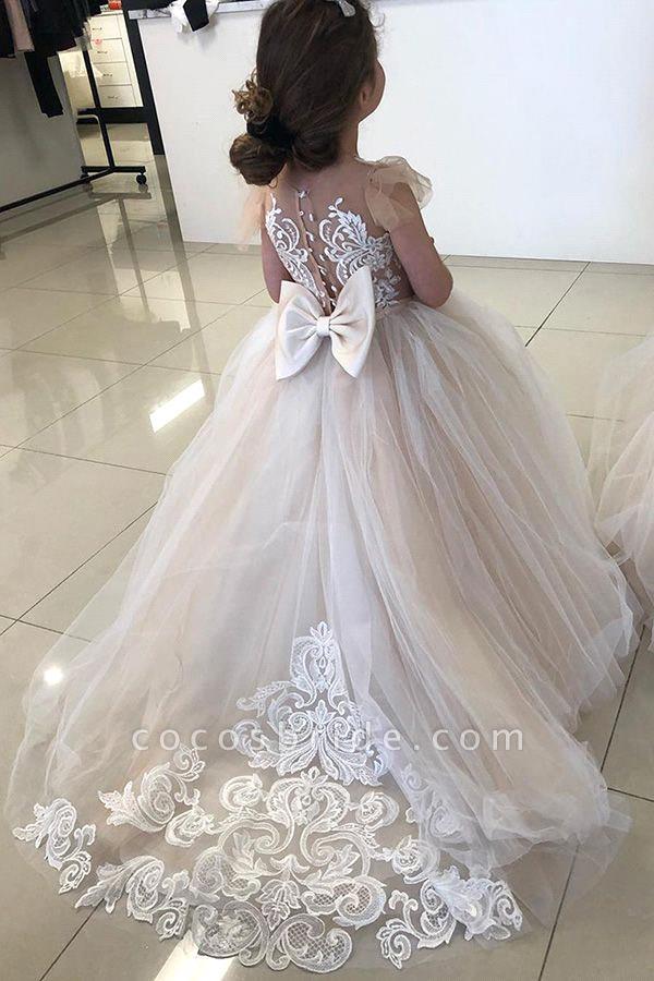 robe de demoiselle d'honneur d’enfant luxueux princesse haute couture
