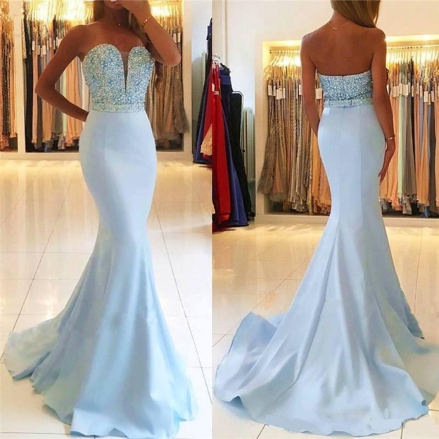 robe de soirée sirène strass | robe de soirée longue