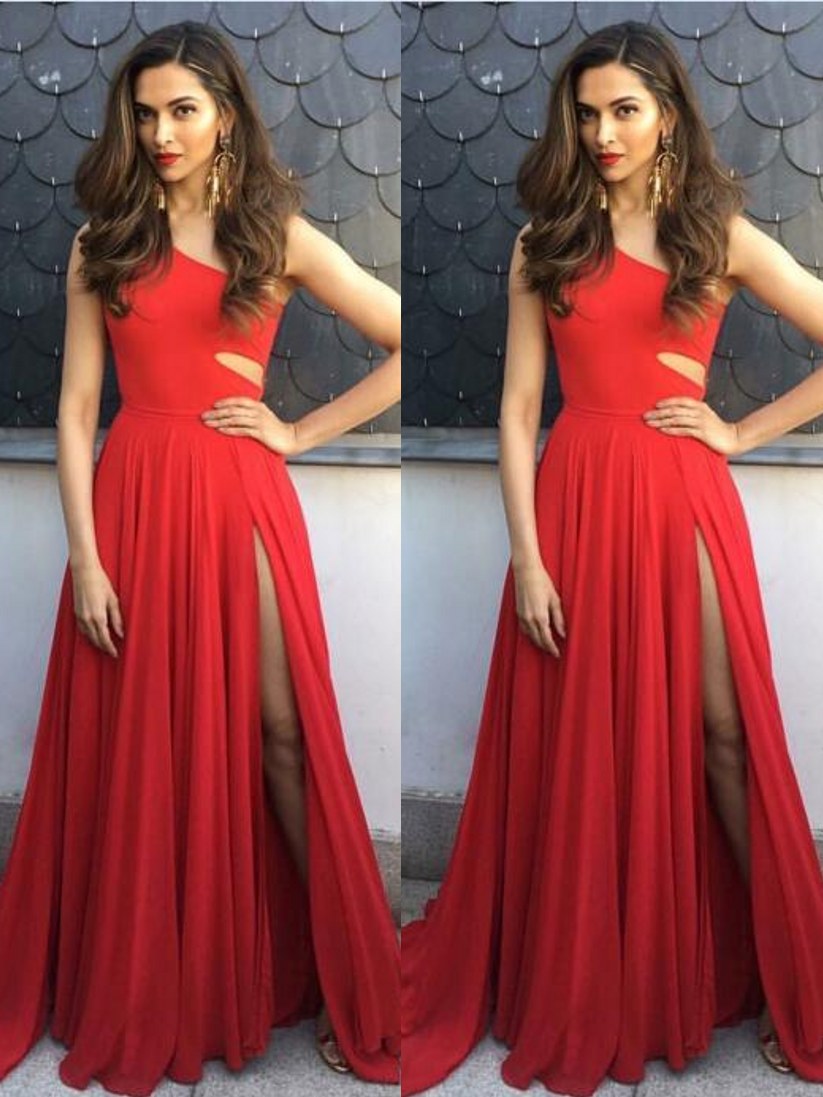 robe de soirée longue | robe rouge simple