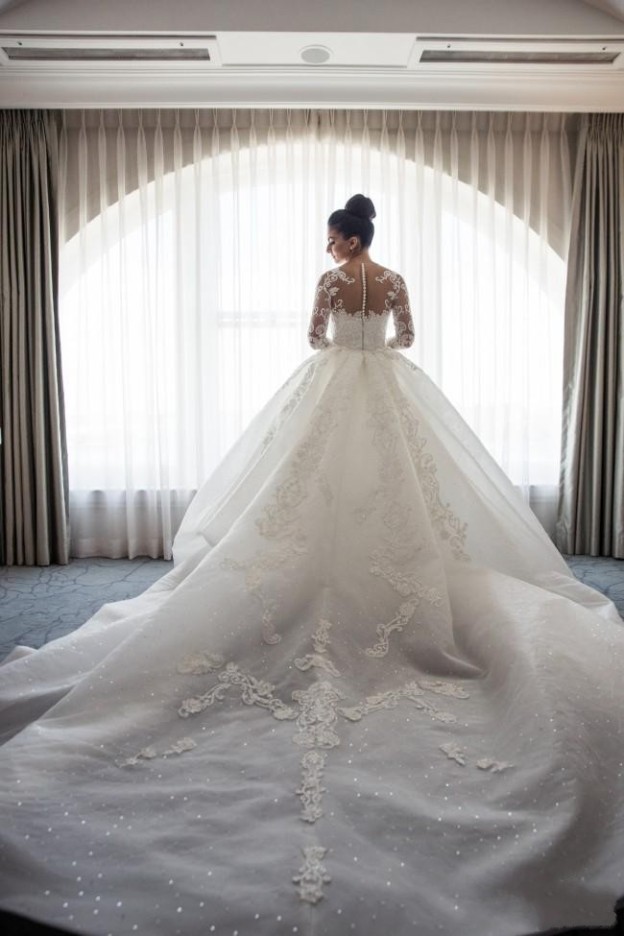 Robe de mariée sirène traîne détachable | Robe de mariage trompette dentelle élégante