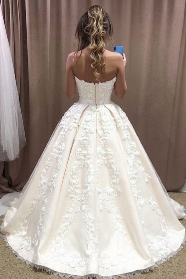 Robe de mariée élégante princesse | Belle robe de mariée avec dentelle