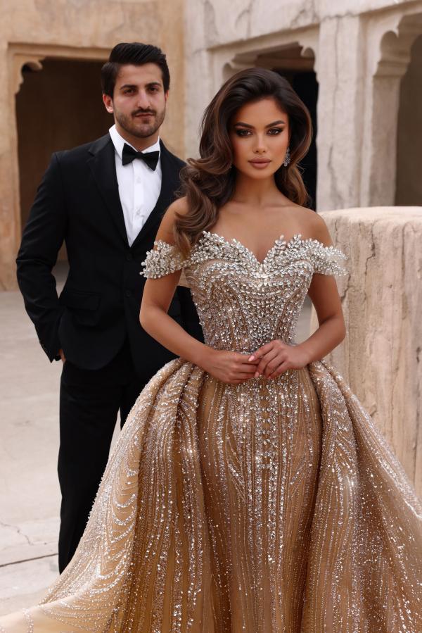 Robes de bal extravagantes Robes de bal longues à paillettes Robes de soirée