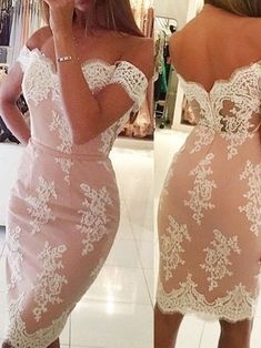 robe de soirée courte dentelle | robe de cocktail pas cher