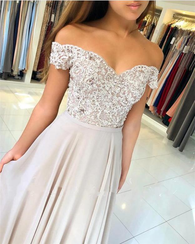 Robe de Soirée Dentelle | Robe de soirée Longue Epaule Nue