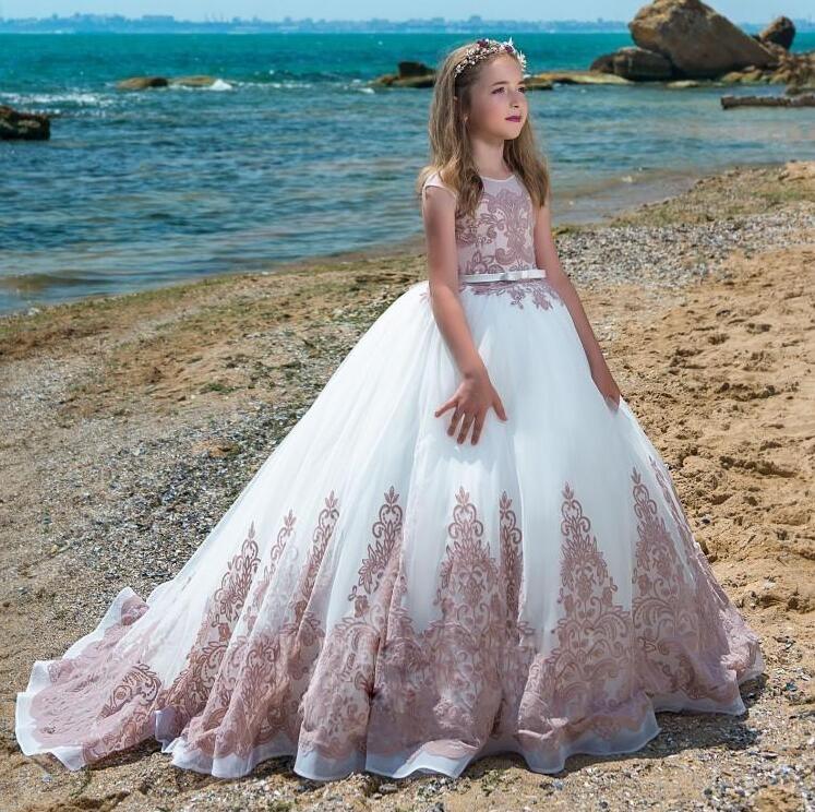 Robe de demoiselle d'honneur fillette | Robe fillette de cérémonie 2021