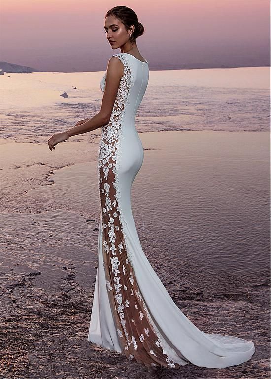 Robe de soirée sirène sexy avec dentelle | Robe de cérémonie trompette chic