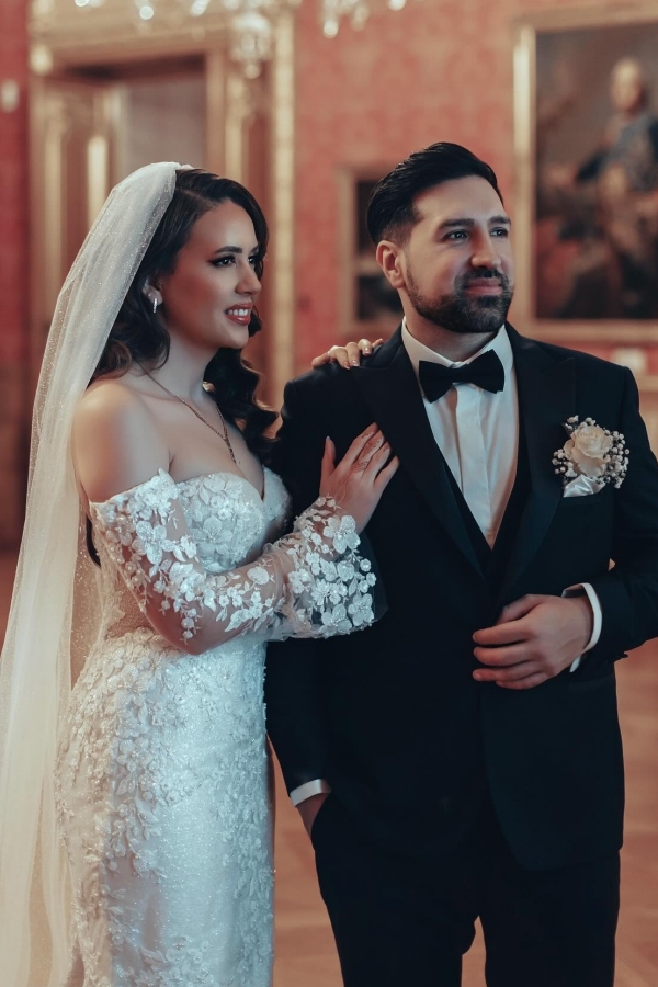 Robes de mariée blanches avec dentelle | Robes de mariée sirène