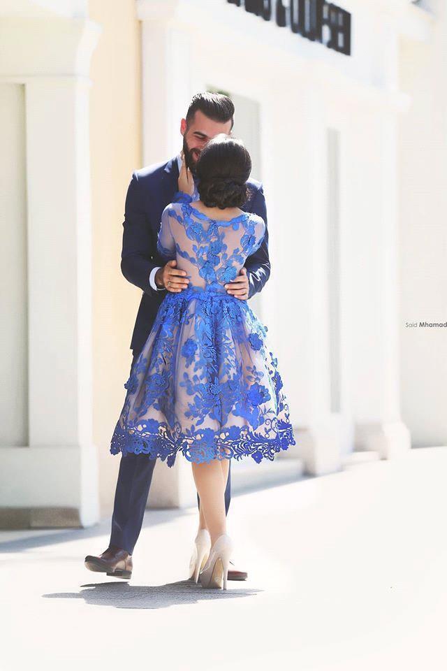 Forme Princesse Col U profond Tulle Court/Mini Robes de soirée avec Dentelle