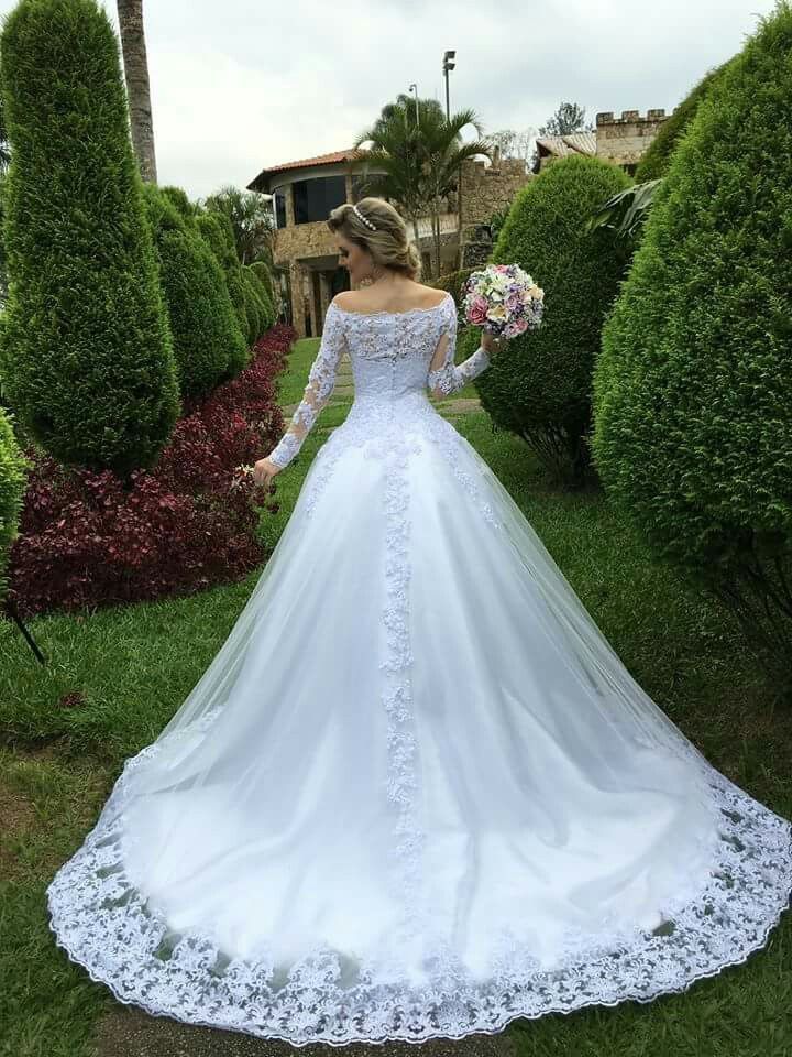 Forme Princesse alayage/Pinceau train Dentelle Robes de mariée 2021 avec Dentelle