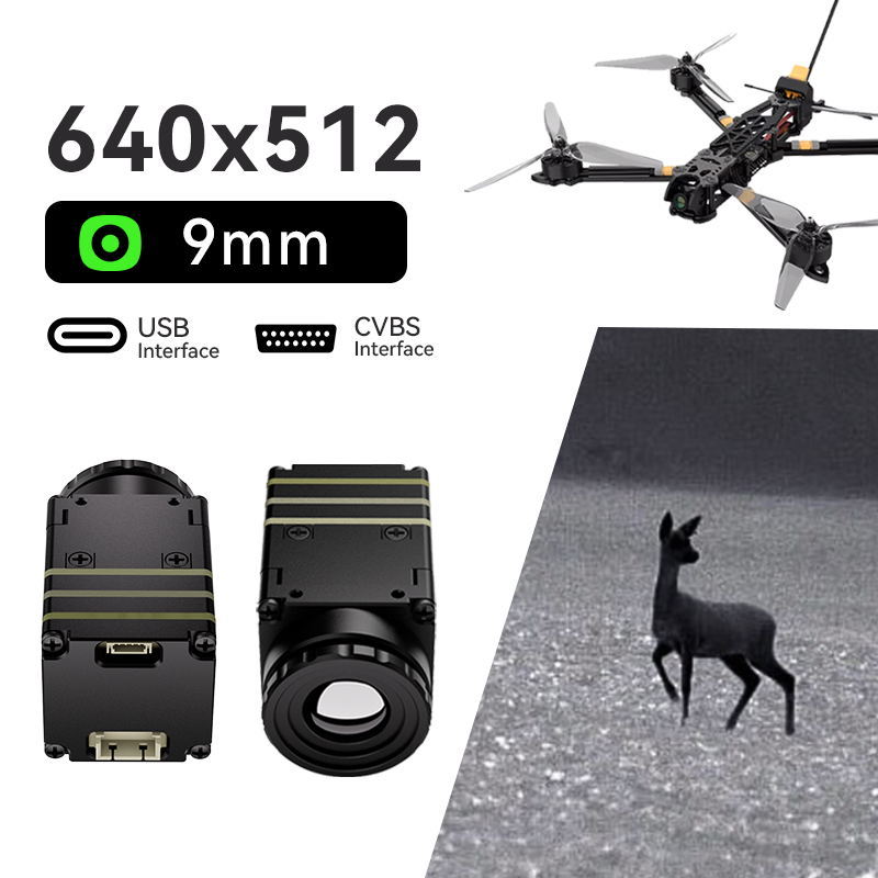 P6 Series 640×512 9mm Thermal Imaging Module (CVBS + USB Dual Interface)