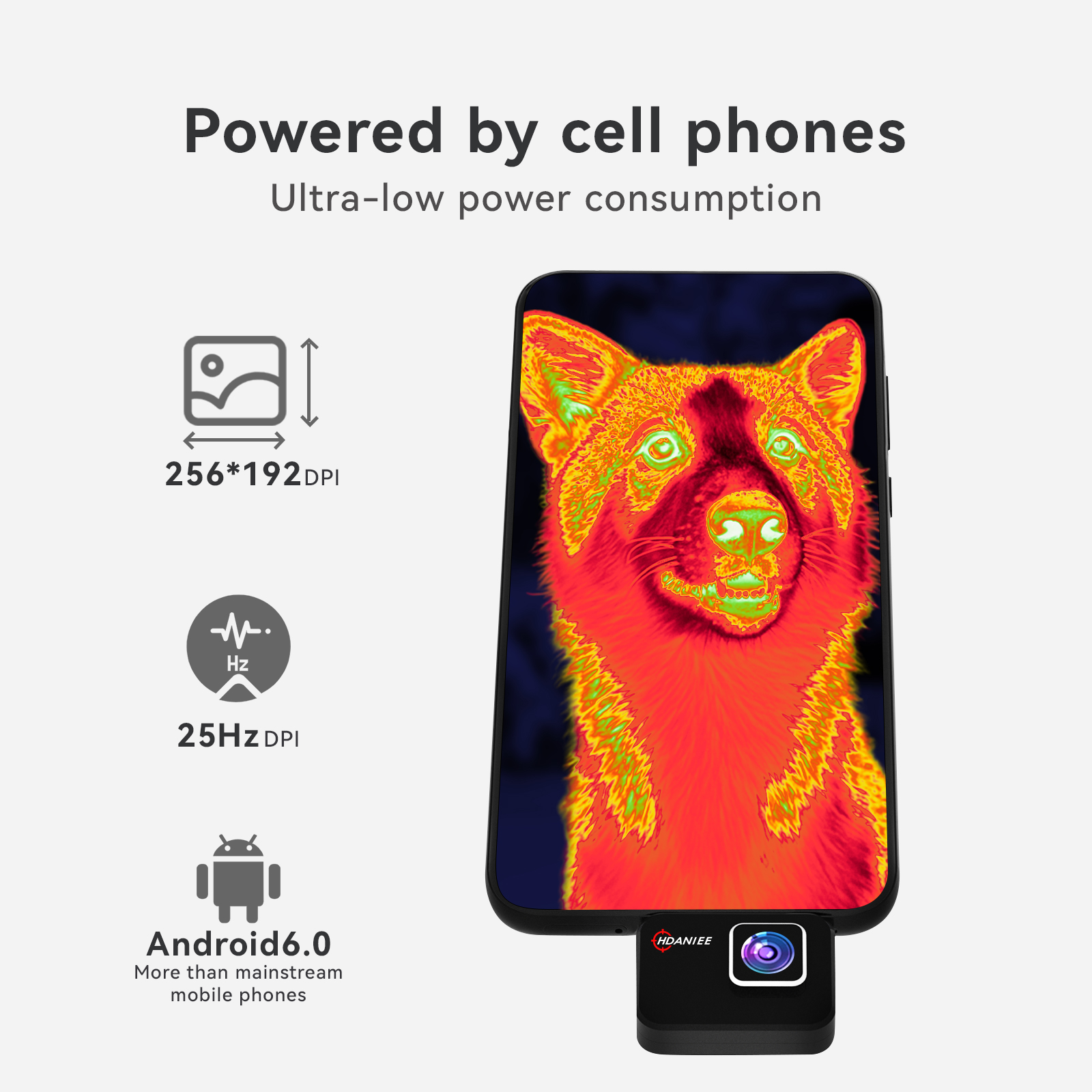 USB Infrared Thermal Imager Mobile Phone 256*192 Pixels Type-C With Adapter Support Android Smartphone Thermal Camera