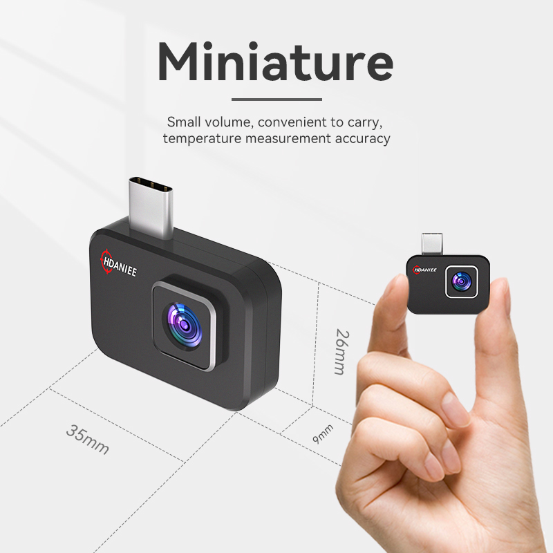 USB Infrared Thermal Imager Mobile Phone 256*192 Pixels Type-C With Adapter Support Android Smartphone Thermal Camera