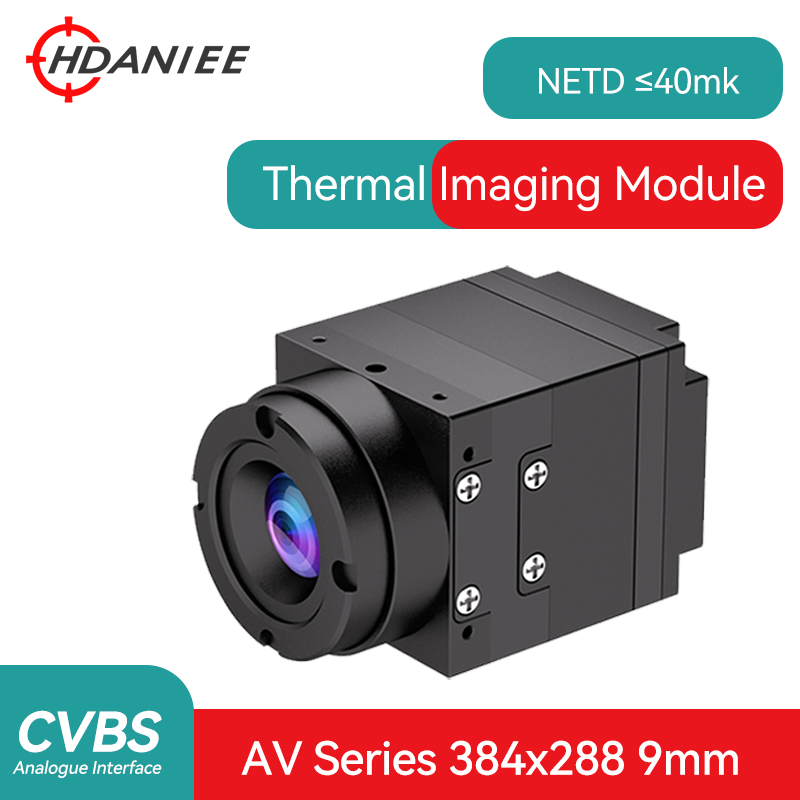 AV Series 384*288 Resolution 9mm Thermal Imaging Camera AV384 Focal length thermal camera with CVBS InterfaceMicro Camera Module for FPV