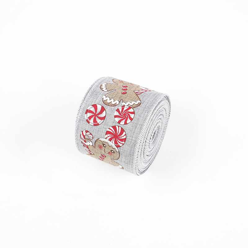 Cinta Navideña Yute 6.3cm Borde Metálico | Fábrica DDP | Stock MX