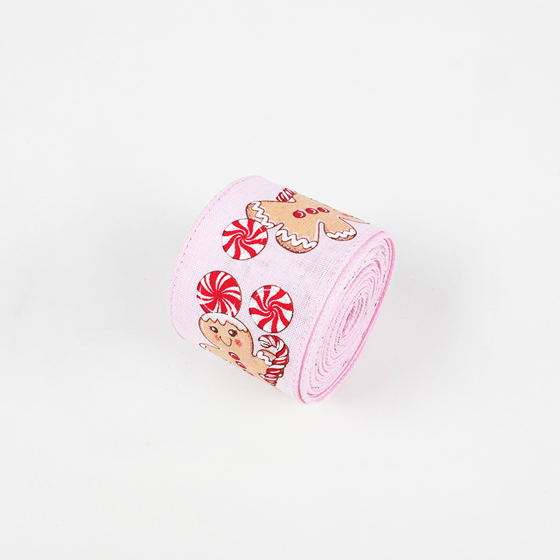 Cinta Navideña Yute 6.3cm Borde Metálico | Fábrica DDP | Stock MX