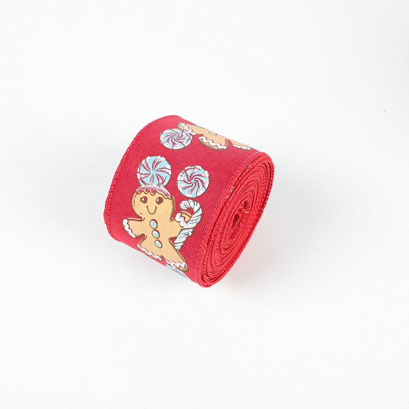 Cinta Navideña Yute 6.3cm Borde Metálico | Fábrica DDP | Stock MX