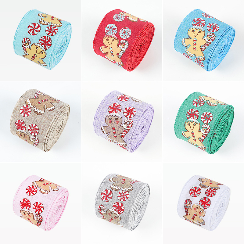 Cinta Navideña Yute 6.3cm Borde Metálico | Fábrica DDP | Stock MX