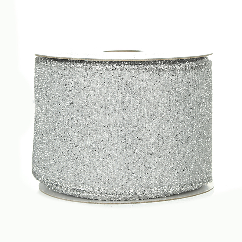 Cinta para Regalos Navideños Plateada