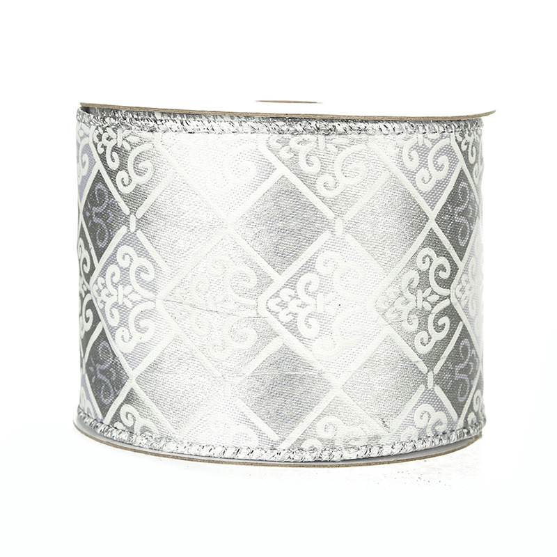 Cinta para Regalos Navideños Plateada