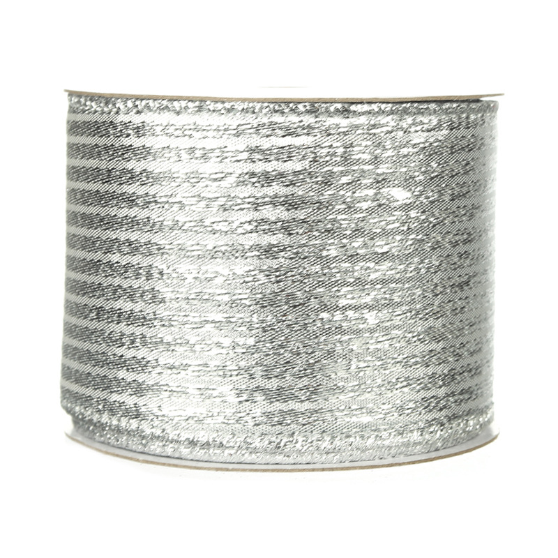 Cinta para Regalos Navideños Plateada