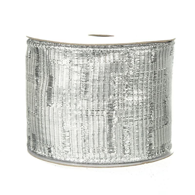 Cinta para Regalos Navideños Plateada