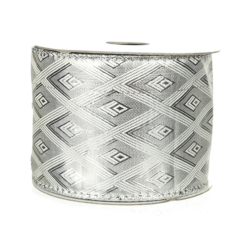 Cinta para Regalos Navideños Plateada