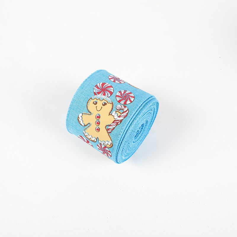 Cinta Navideña Yute 6.3cm Borde Metálico | Fábrica DDP | Stock MX