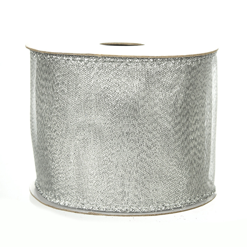 Cinta para Regalos Navideños Plateada