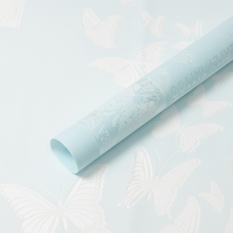 Papel de regalo de flores con película de gelatina Diewu（29#）