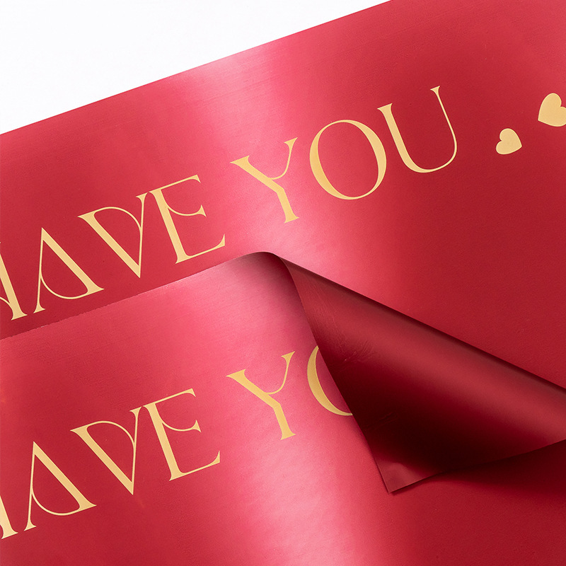 papel de regalo de ramo de flores espléndido（23#）