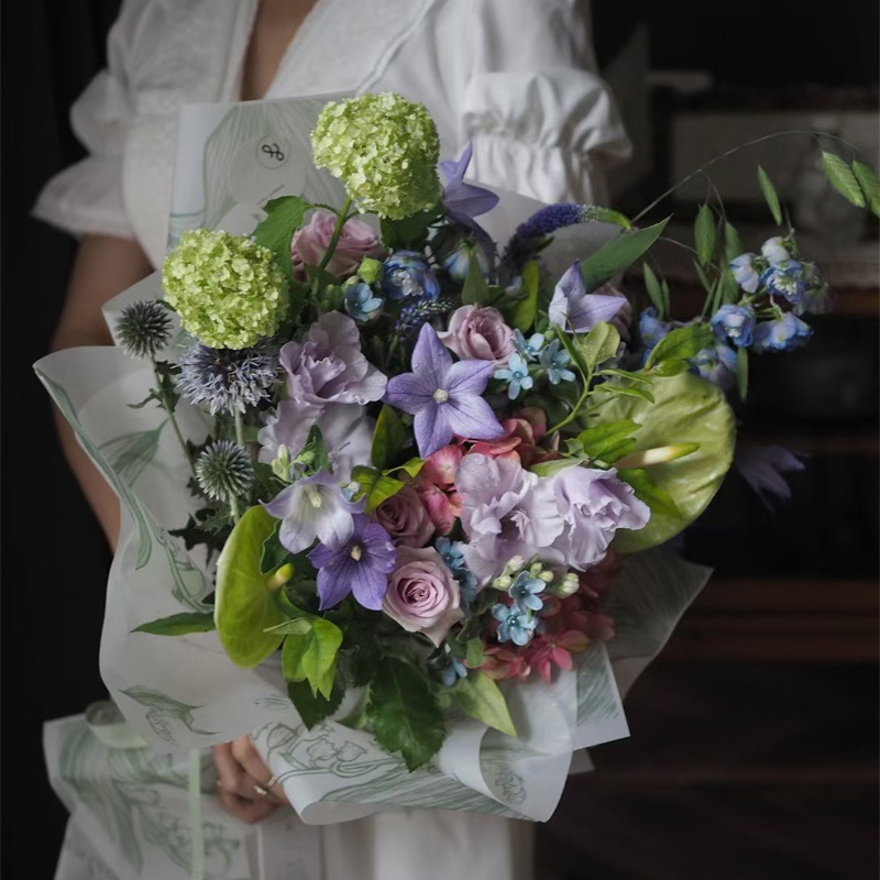 Papel de regalo de flores de papel Sydney engrosado de lirio de los valles（46#）