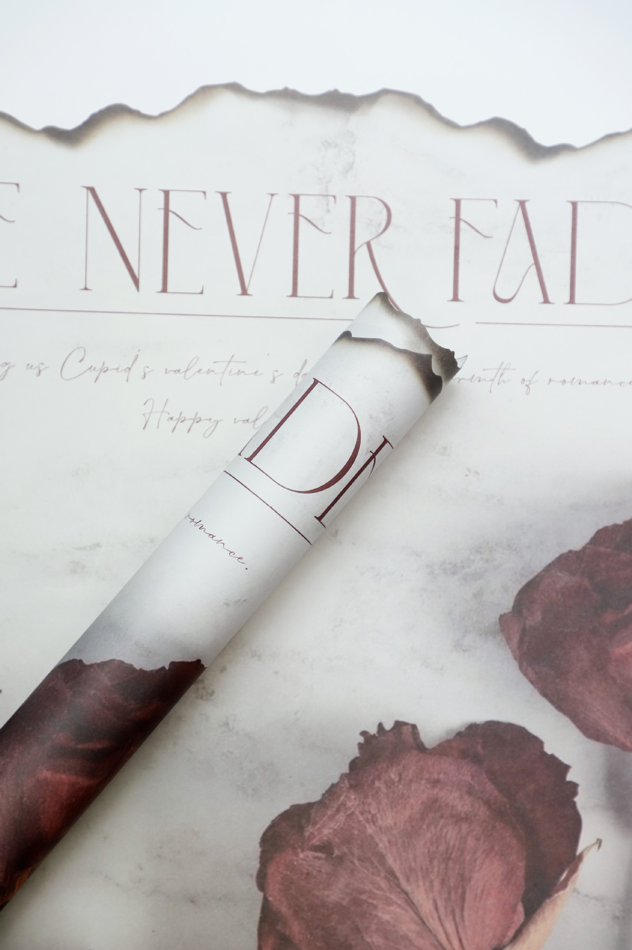 Nuevo papel de regalo de flores de papel de llama de papel de llama（51#）