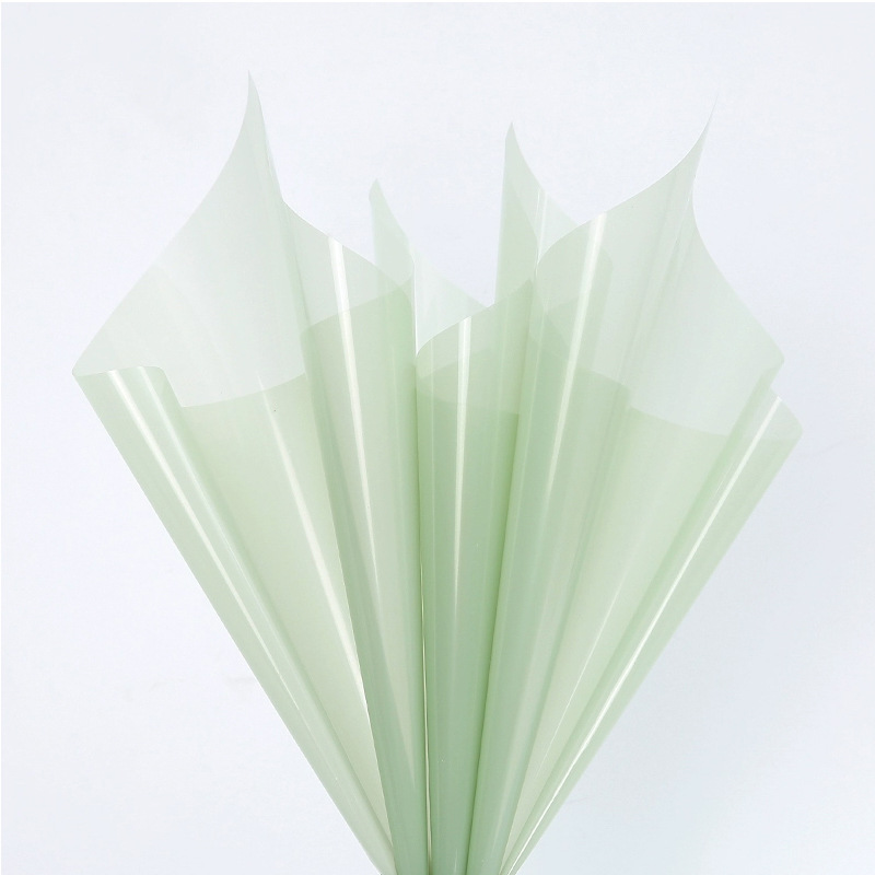 Papel de regalo de flores de celofán de colores Crystal Love（31#）