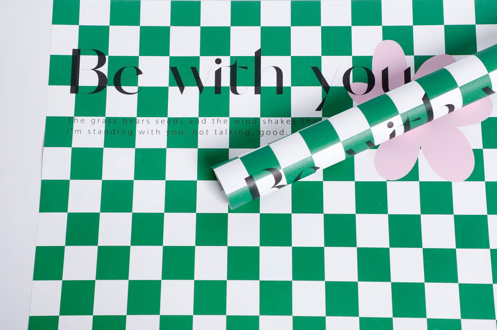 Papel de regalo estilo amor de la serie de tablero de ajedrez estilo celebridad de Internet（47#）