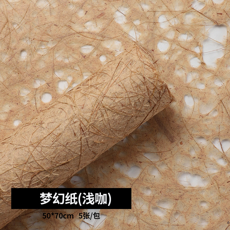 Papel de fantasía papel de regalo hueco papel de regalo de flores de moda de alta gama（38#）