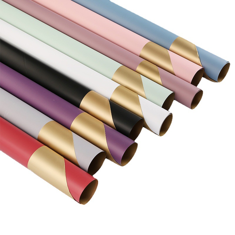 Superficie dorada de papel de flor de ouya（09#）