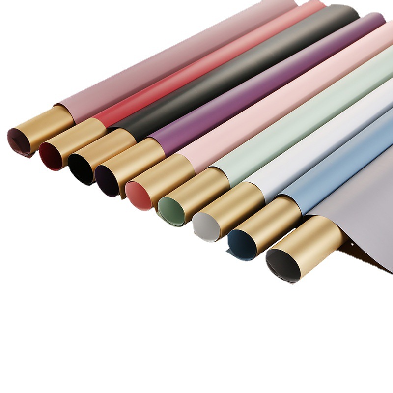 Superficie dorada de papel de flor de ouya（09#）