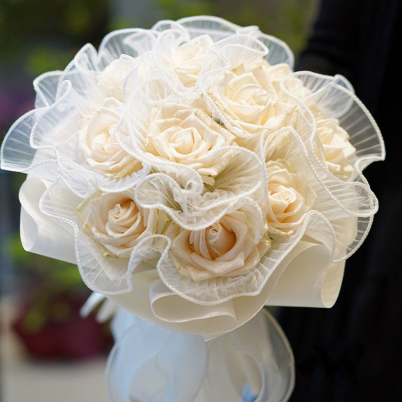 Embalaje de ramo de gasa en spray forrado con papel de regalo de flores（32#）