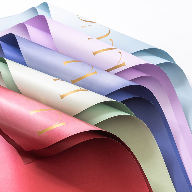 papel de regalo de ramo de flores espléndido（23#）