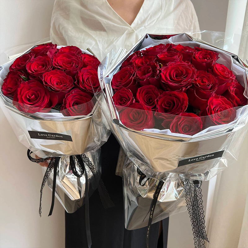 Papel de regalo de flores de papel espejo（33#）