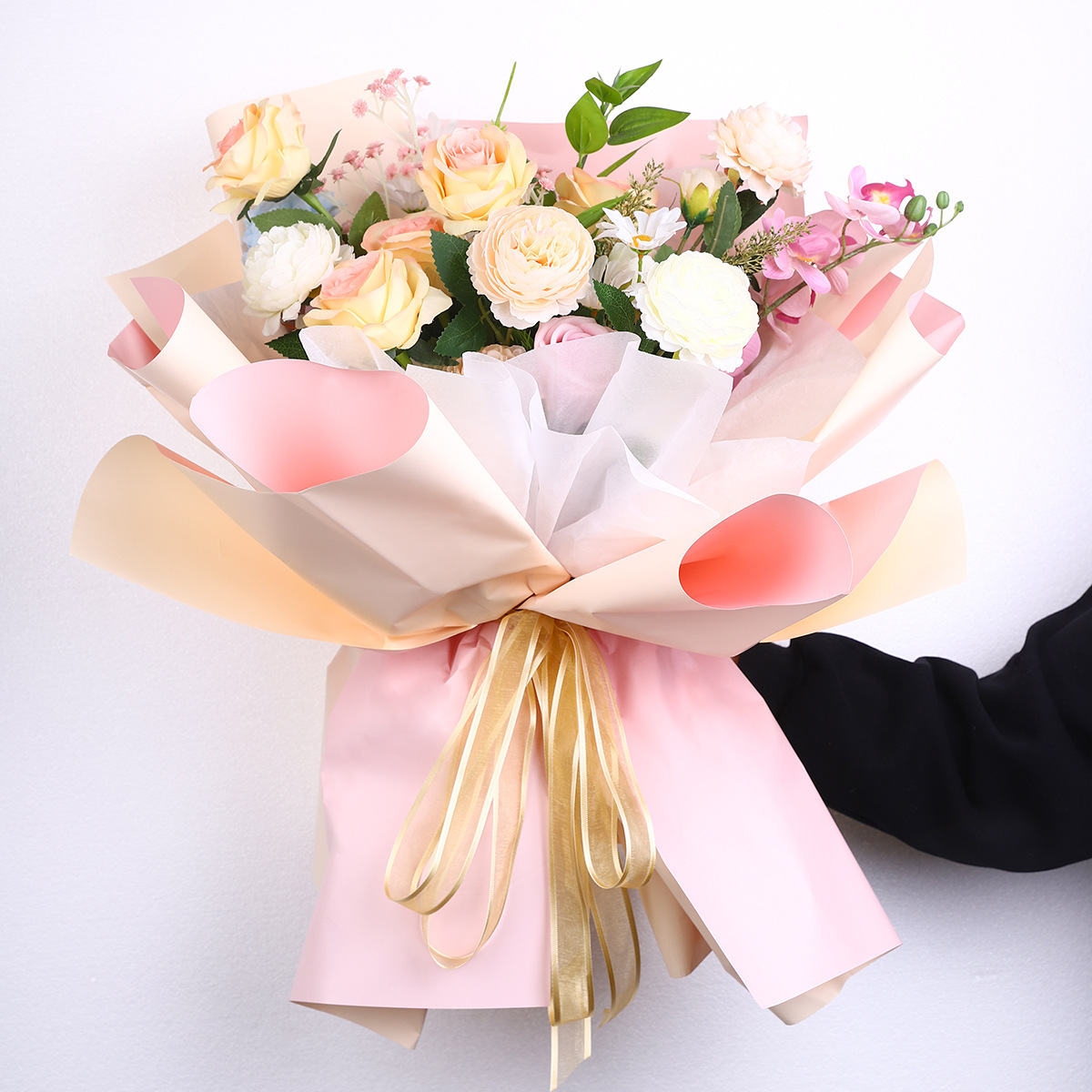 Cinta de hilo de nieve con borde satinado