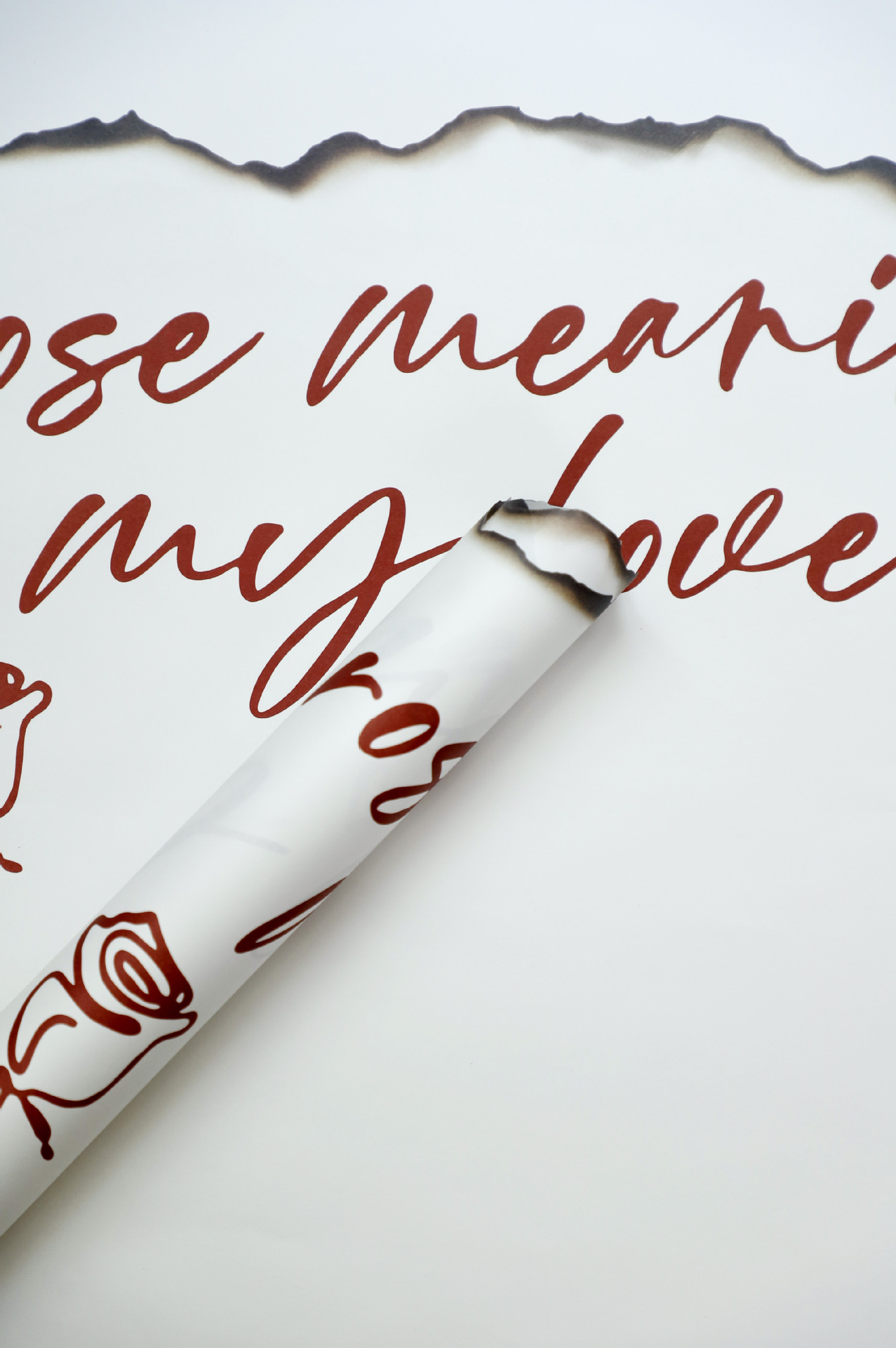 Nuevo papel de regalo de flores de papel de llama de papel de llama（51#）