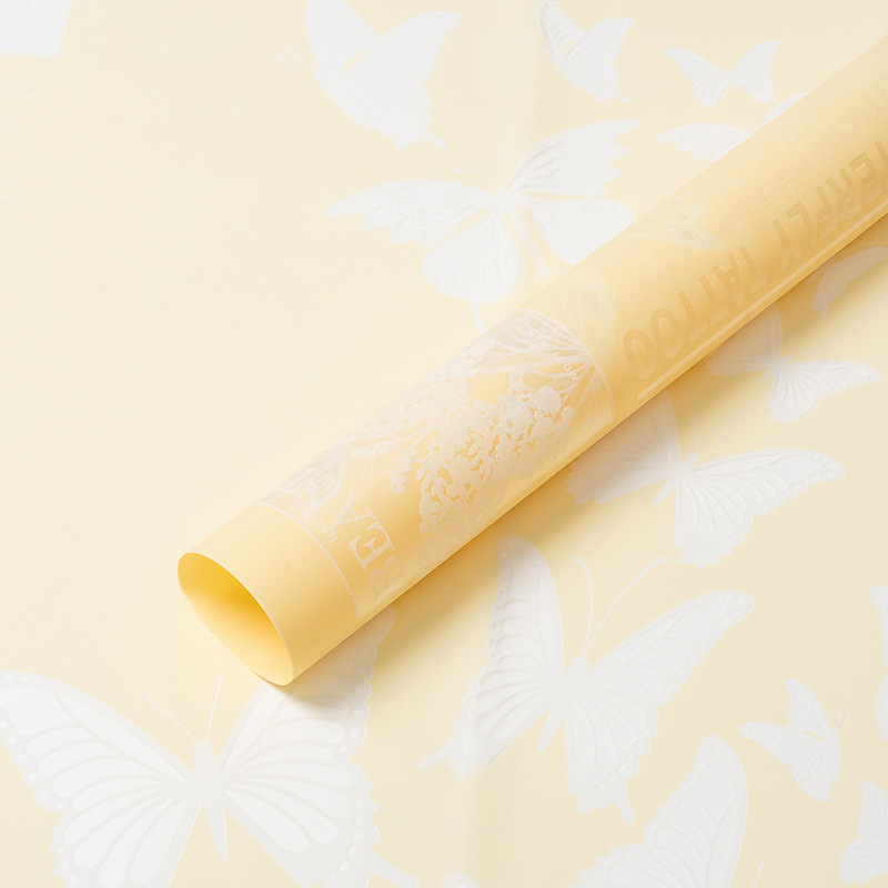 Papel de regalo de flores con película de gelatina Diewu（29#）